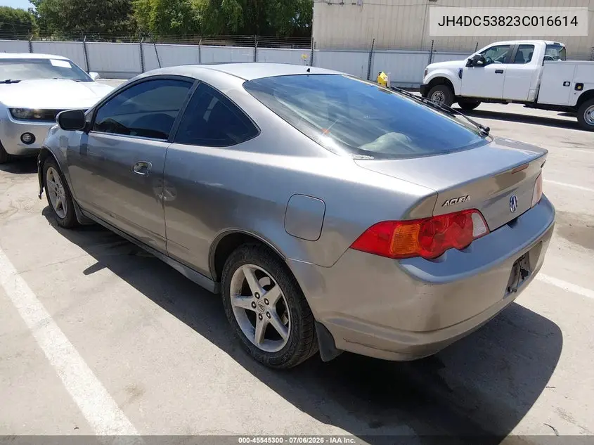 2003 Acura Rsx VIN: JH4DC53823C016614 Lot: 45545300