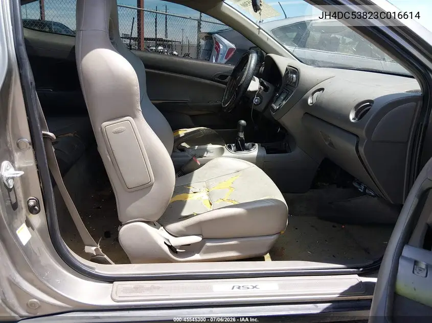 2003 Acura Rsx VIN: JH4DC53823C016614 Lot: 45545300