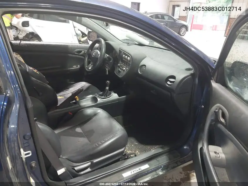 2003 Acura Rsx VIN: JH4DC53883C012714 Lot: 45575203