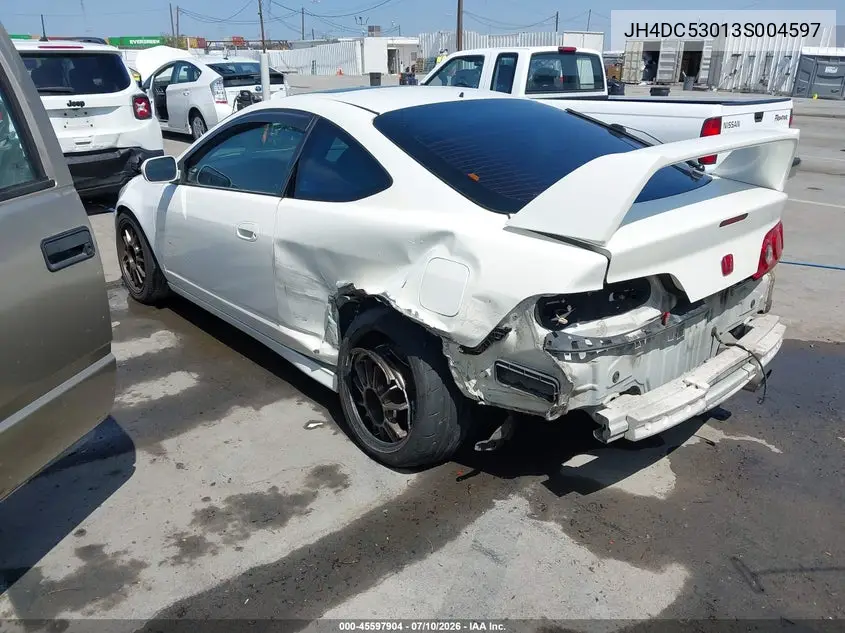 2003 Acura Rsx Type S VIN: JH4DC53013S004597 Lot: 45597904