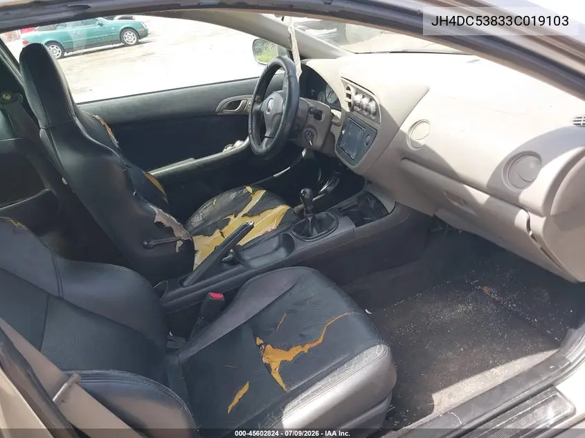 2003 Acura Rsx VIN: JH4DC53833C019103 Lot: 45602824