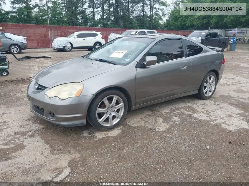 2004 Acura Rsx VIN: JH4DC53884S004104 Lot: 44996386