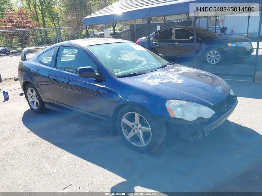 2004 Acura Rsx VIN: JH4DC54834S014506 Lot: 45094640