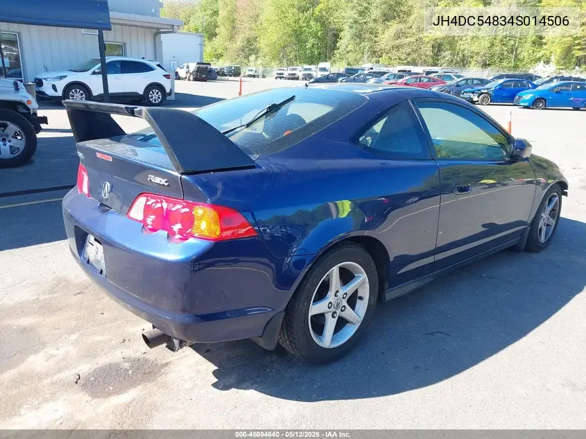 2004 Acura Rsx VIN: JH4DC54834S014506 Lot: 45094640