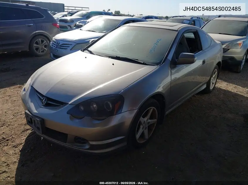 2004 Acura Rsx VIN: JH4DC54854S002485 Lot: 45307012