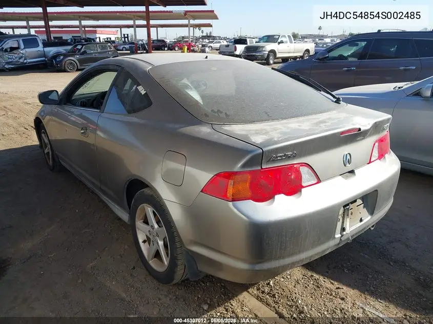 2004 Acura Rsx VIN: JH4DC54854S002485 Lot: 45307012