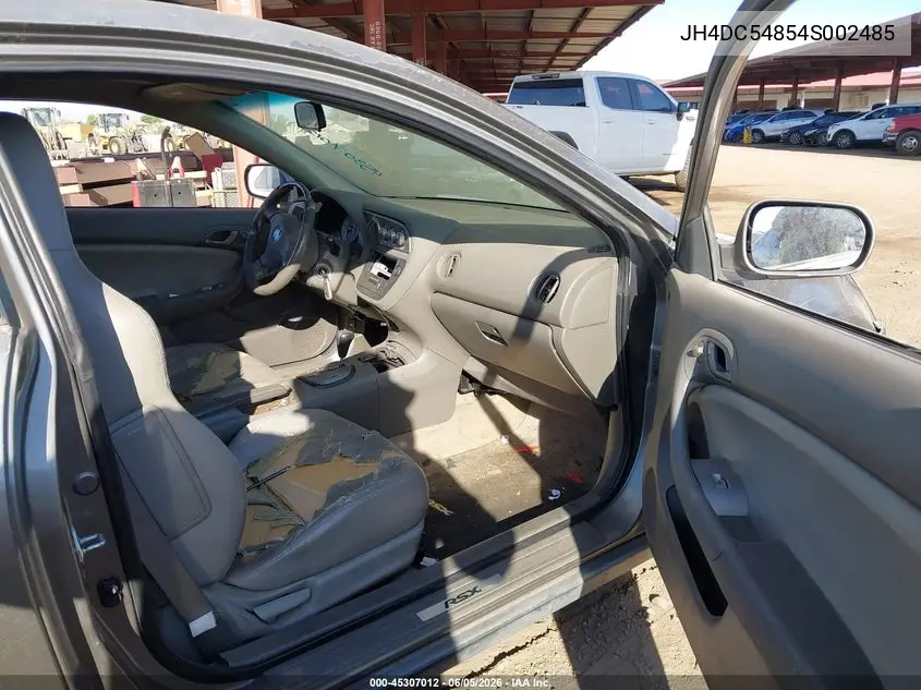 2004 Acura Rsx VIN: JH4DC54854S002485 Lot: 45307012
