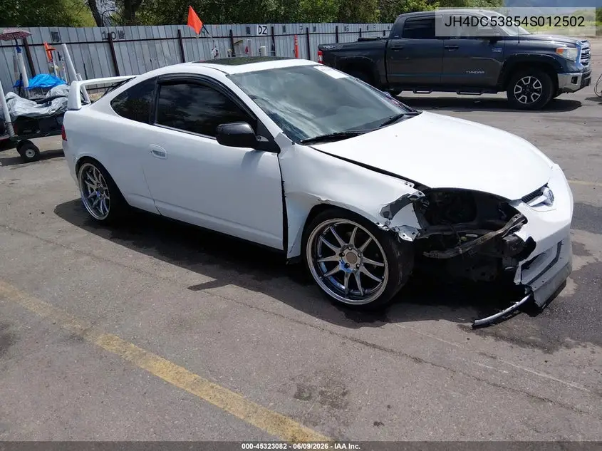 2004 Acura Rsx VIN: JH4DC53854S012502 Lot: 45323082