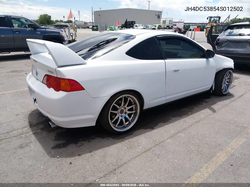 2004 Acura Rsx VIN: JH4DC53854S012502 Lot: 45323082