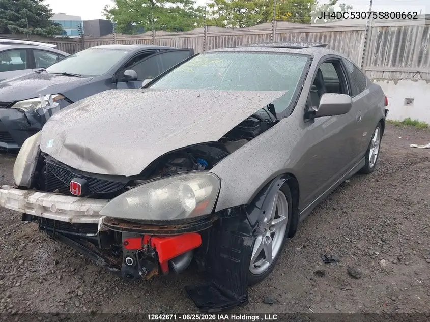 2005 Acura Rsx VIN: JH4DC53075S800662 Lot: 12642671