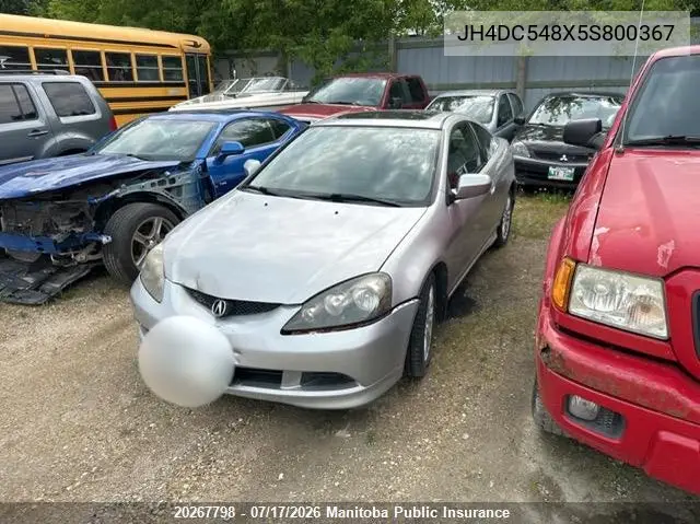 2005 Acura Rsx Premium VIN: JH4DC548X5S800367 Lot: 20267798