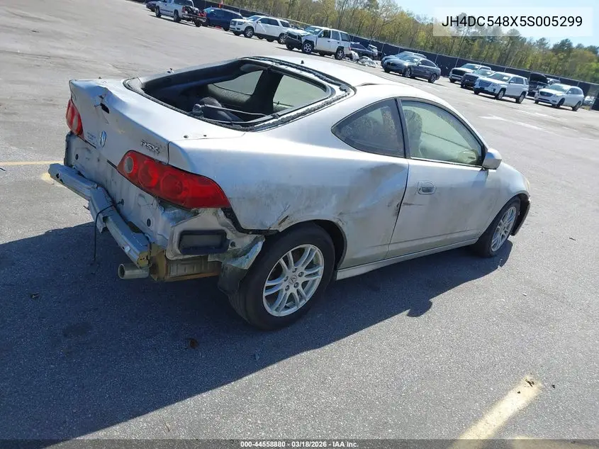 2005 Acura Rsx VIN: JH4DC548X5S005299 Lot: 44558880