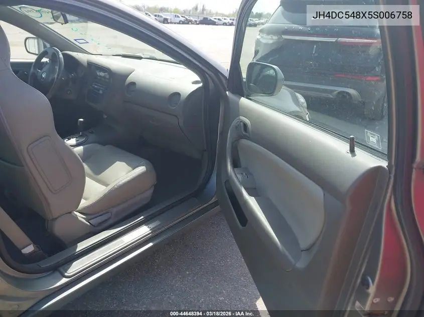 2005 Acura Rsx VIN: JH4DC548X5S006758 Lot: 44648394
