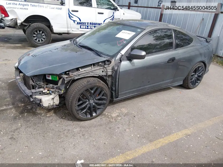 2005 Acura Rsx VIN: JH4DC54845S004505 Lot: 44921807