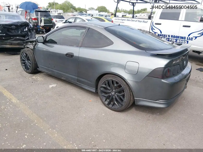 2005 Acura Rsx VIN: JH4DC54845S004505 Lot: 44921807