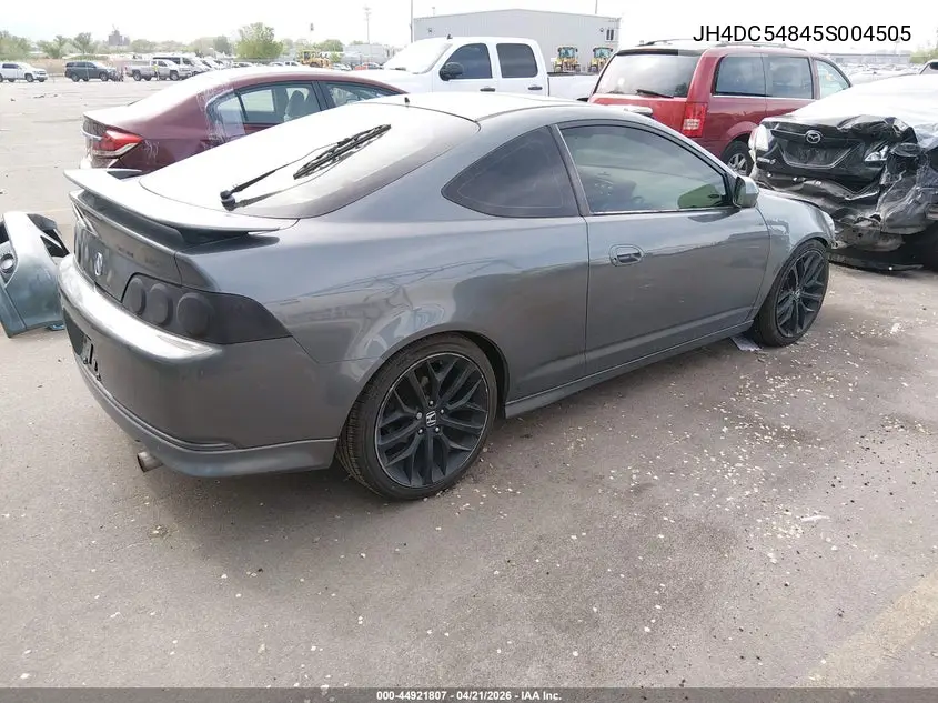 2005 Acura Rsx VIN: JH4DC54845S004505 Lot: 44921807