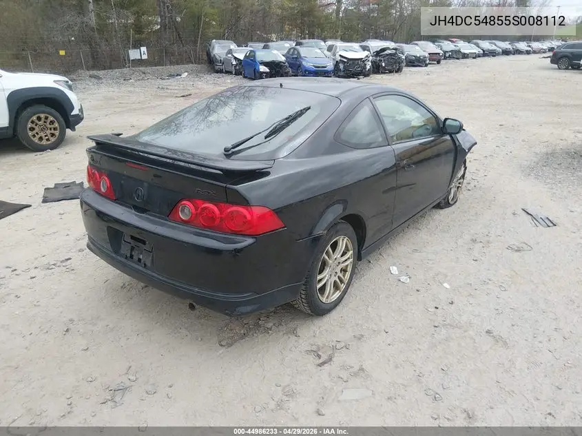 2005 Acura Rsx VIN: JH4DC54855S008112 Lot: 44986233