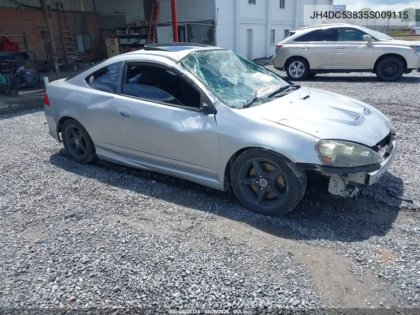 2005 Acura Rsx VIN: JH4DC53835S009115 Lot: 45208174