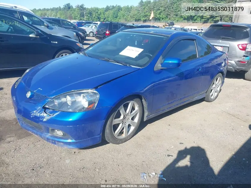2005 Acura Rsx VIN: JH4DC54835S011879 Lot: 45236719