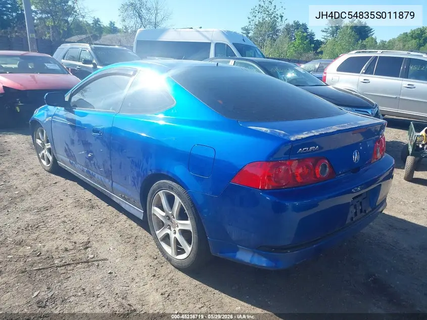2005 Acura Rsx VIN: JH4DC54835S011879 Lot: 45236719