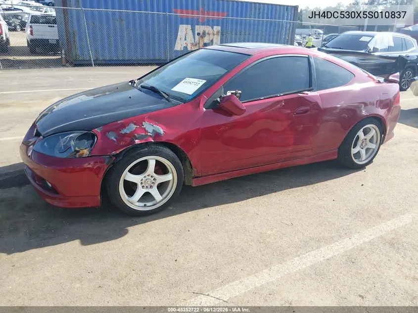 2005 Acura Rsx Type S VIN: JH4DC530X5S010837 Lot: 45352722