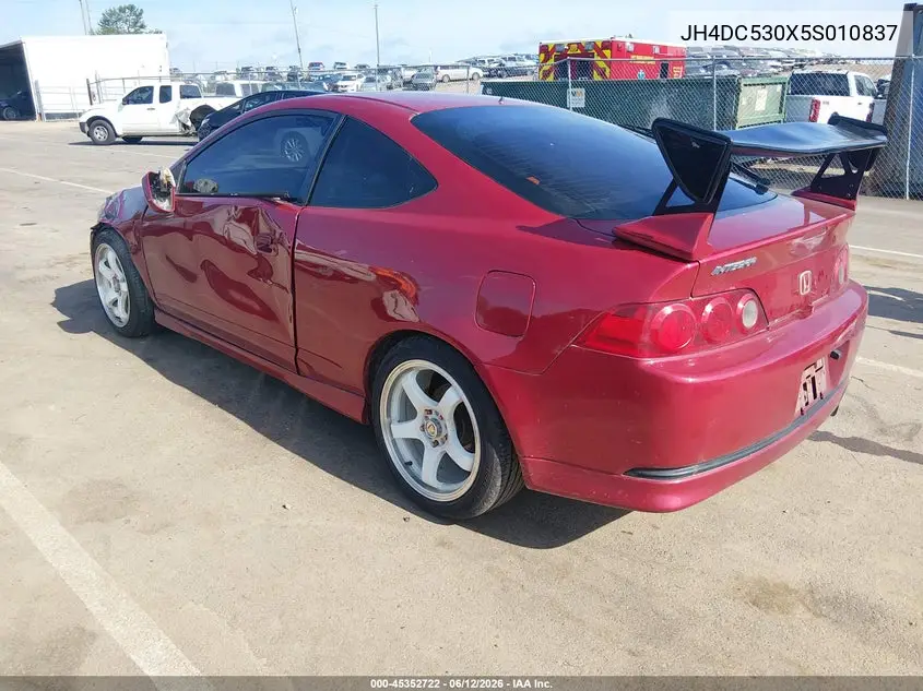 2005 Acura Rsx Type S VIN: JH4DC530X5S010837 Lot: 45352722