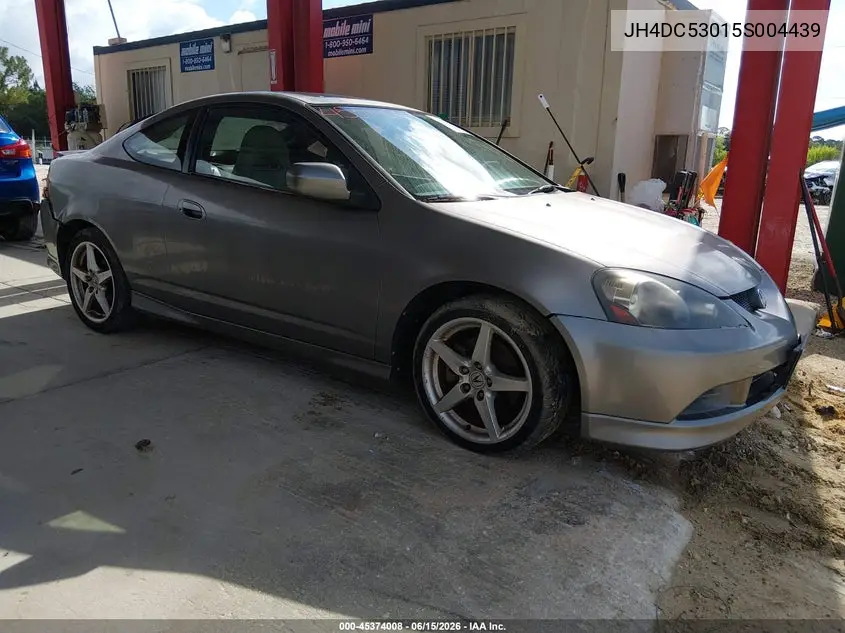 2005 Acura Rsx Type S VIN: JH4DC53015S004439 Lot: 45374008