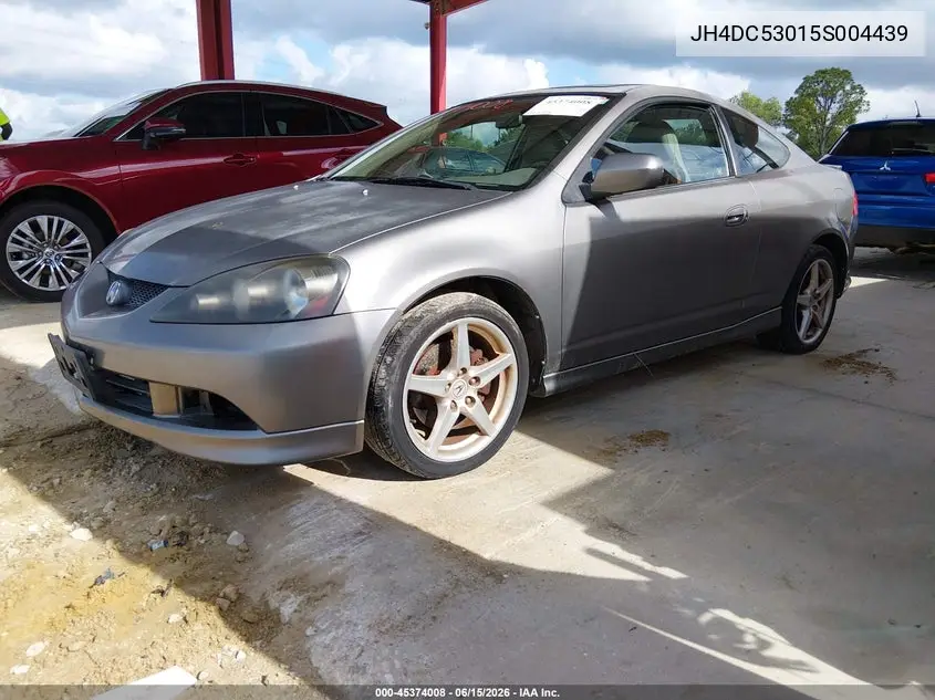 2005 Acura Rsx Type S VIN: JH4DC53015S004439 Lot: 45374008