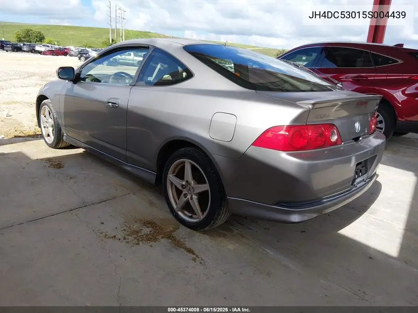 2005 Acura Rsx Type S VIN: JH4DC53015S004439 Lot: 45374008