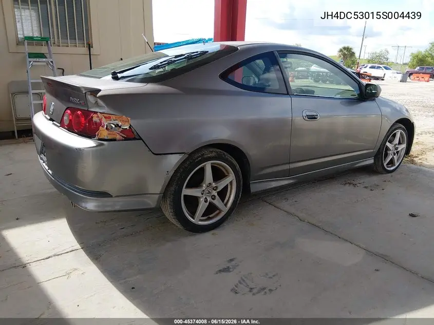 2005 Acura Rsx Type S VIN: JH4DC53015S004439 Lot: 45374008