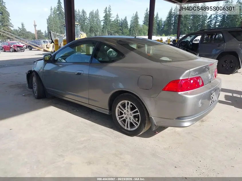 2005 Acura Rsx VIN: JH4DC54895S006301 Lot: 45438561