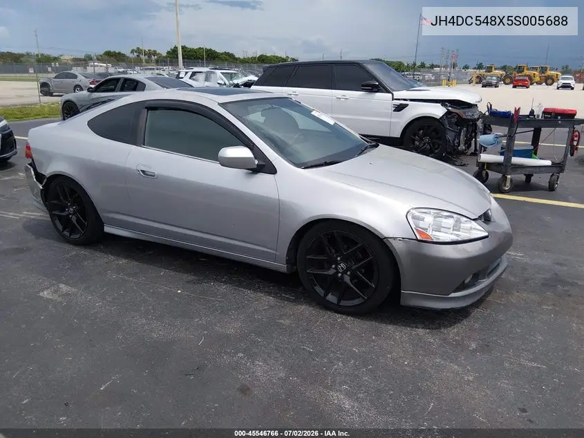 2005 Acura Rsx VIN: JH4DC548X5S005688 Lot: 45546766