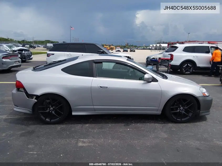 2005 Acura Rsx VIN: JH4DC548X5S005688 Lot: 45546766