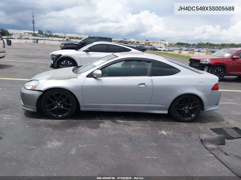 2005 Acura Rsx VIN: JH4DC548X5S005688 Lot: 45546766