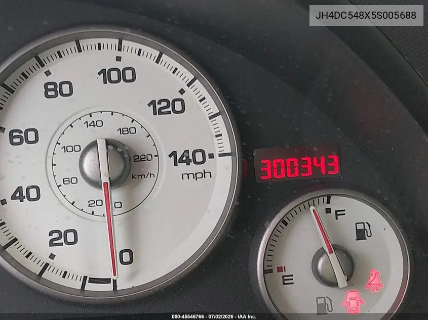 2005 Acura Rsx VIN: JH4DC548X5S005688 Lot: 45546766