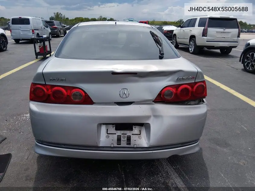 2005 Acura Rsx VIN: JH4DC548X5S005688 Lot: 45546766