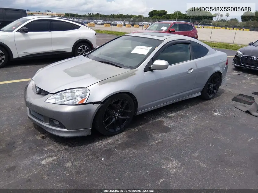 2005 Acura Rsx VIN: JH4DC548X5S005688 Lot: 45546766