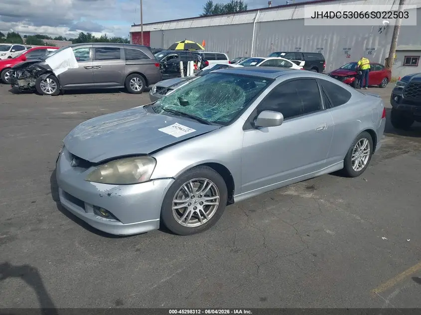 2006 Acura Rsx Type S VIN: JH4DC53066S022503 Lot: 45298312