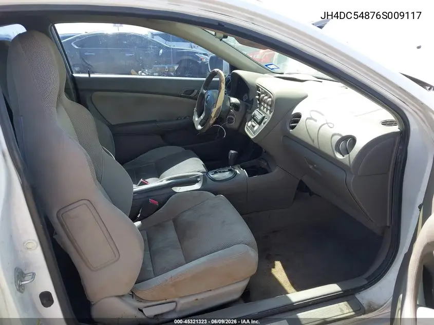 2006 Acura Rsx VIN: JH4DC54876S009117 Lot: 45321323