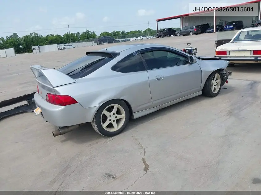 2006 Acura Rsx VIN: JH4DC53826S015604 Lot: 45495988
