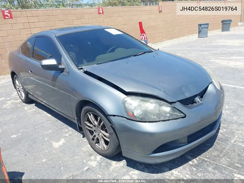 2006 Acura Rsx VIN: JH4DC54826S019764 Lot: 45537849