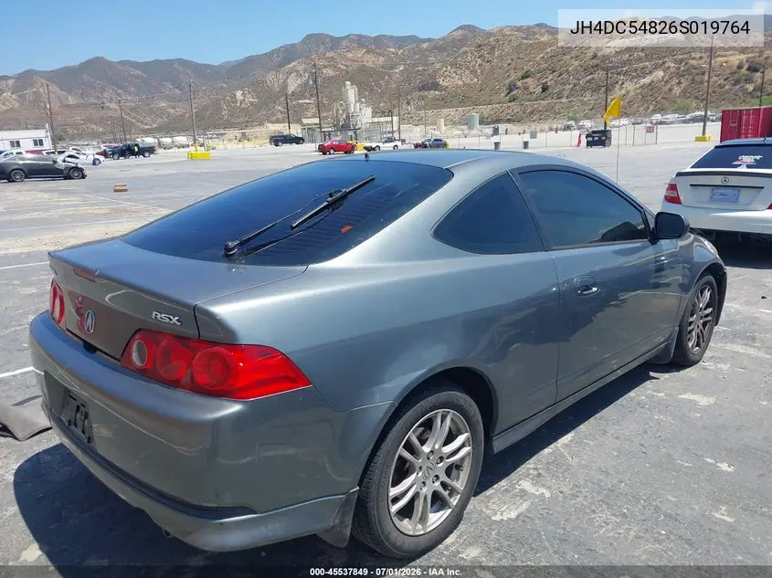 2006 Acura Rsx VIN: JH4DC54826S019764 Lot: 45537849