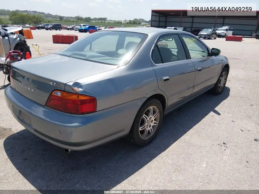 1999 Acura Tl 3.2 VIN: 19UUA5644XA049259 Lot: 45648687