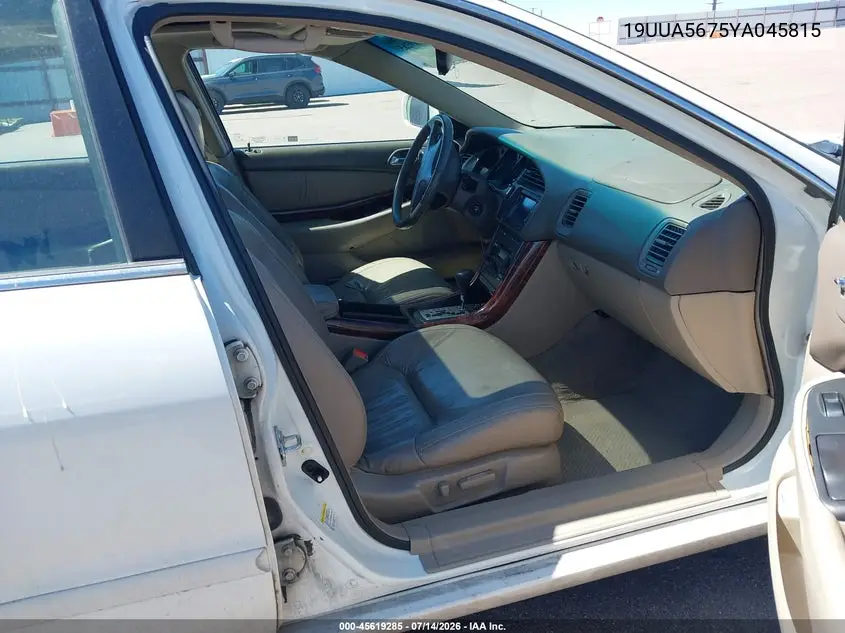 2000 Acura Tl 3.2 VIN: 19UUA5675YA045815 Lot: 45619285