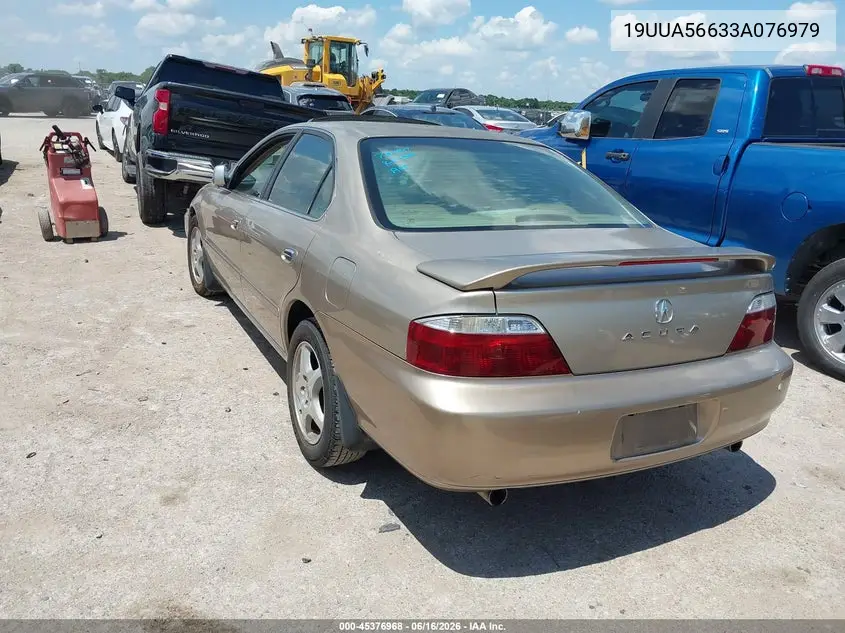2003 Acura Tl 3.2 VIN: 19UUA56633A076979 Lot: 45376968