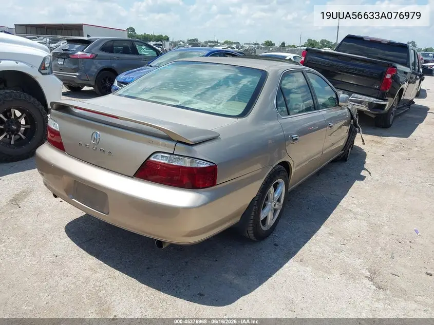 2003 Acura Tl 3.2 VIN: 19UUA56633A076979 Lot: 45376968