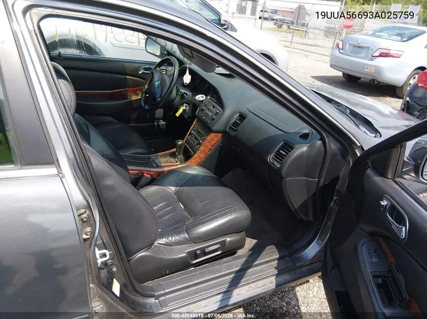 2003 Acura Tl 3.2 VIN: 19UUA56693A025759 Lot: 45549319