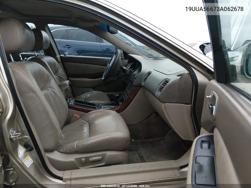 2003 Acura Tl 3.2 VIN: 19UUA56673A062678 Lot: 45602010