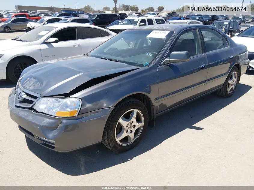 2003 Acura Tl 3.2 VIN: 19UUA56633A054674 Lot: 45652455