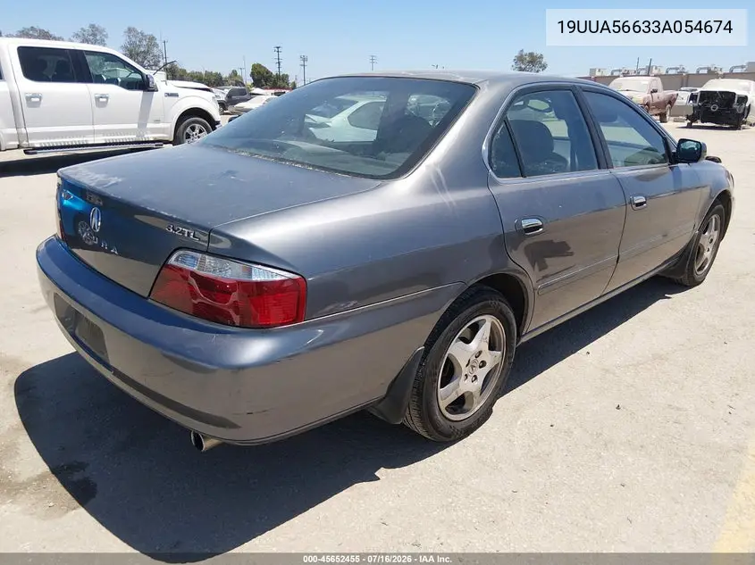 2003 Acura Tl 3.2 VIN: 19UUA56633A054674 Lot: 45652455